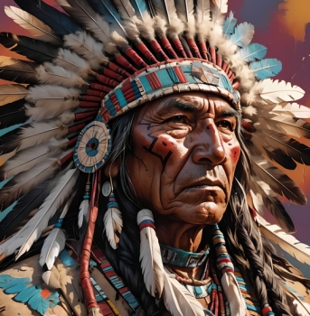 Indianer Häuptling